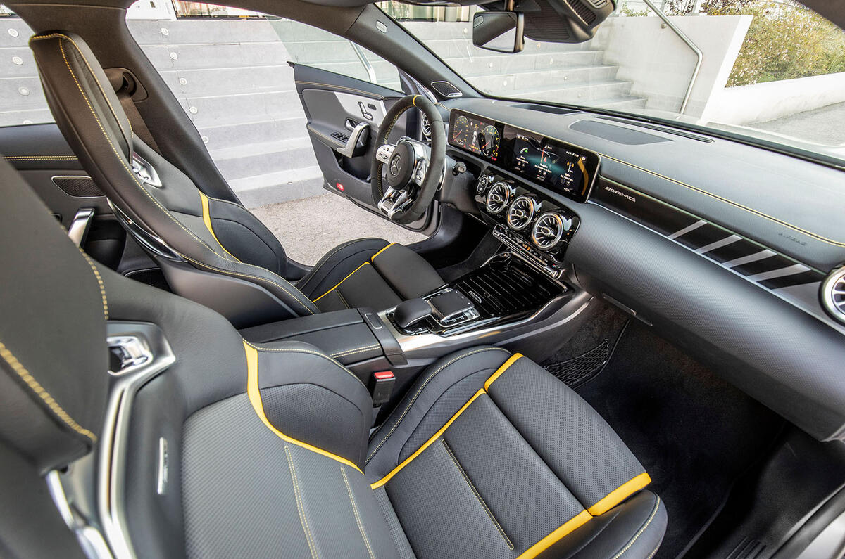 Mercedes-AMG CLA 45 S 2019 road test review - cabin