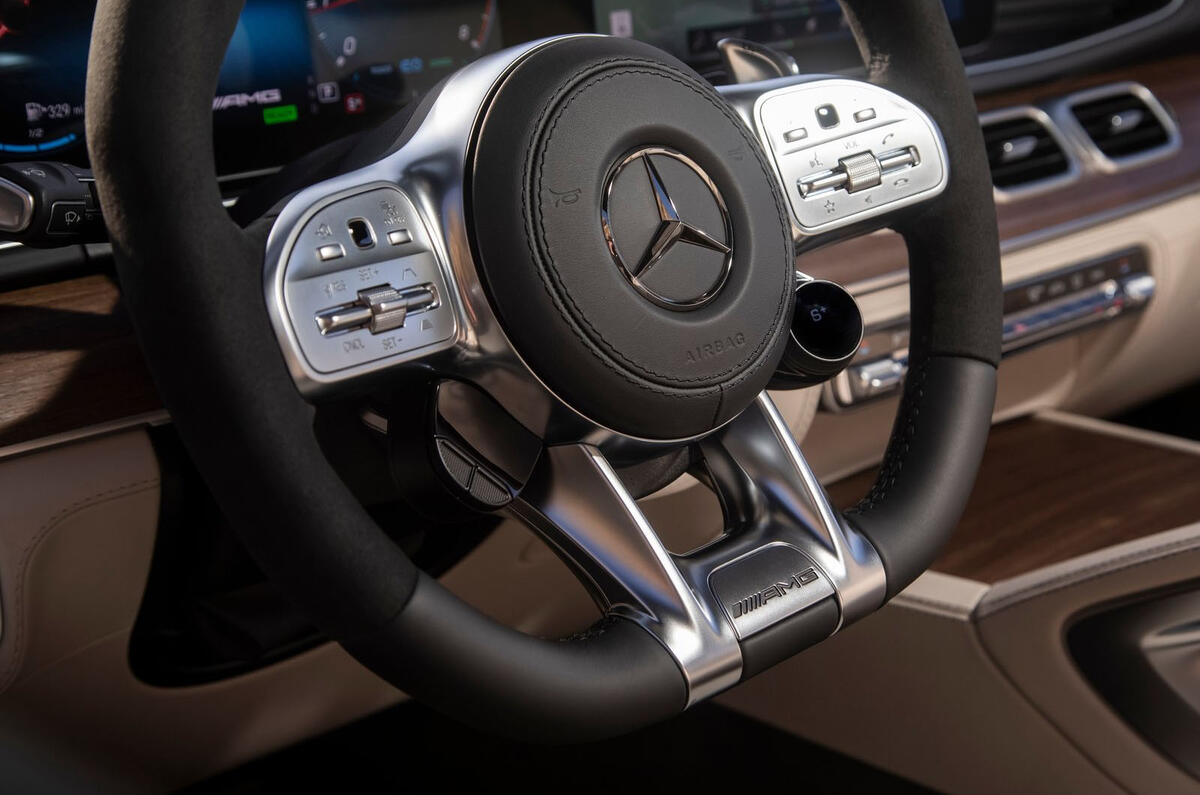 Mercedes-AMG GLS 63 2020 road test review - steering wheel Mercedes-AMG GLS 63 2020 road test review - steering wheel