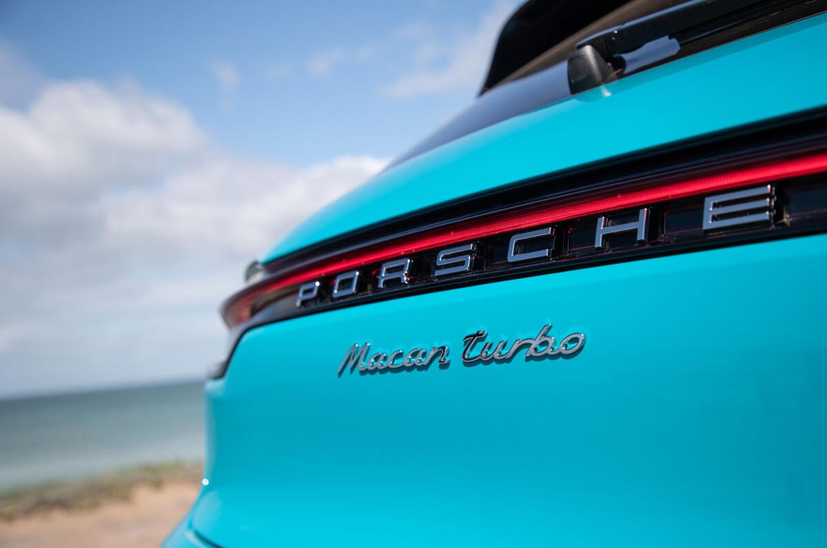 Porsche Macan Turbo 2019 road test review - rear lights
