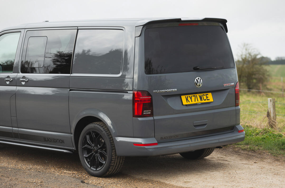 8 Volkswagen Transporter 2022 road test review rear door