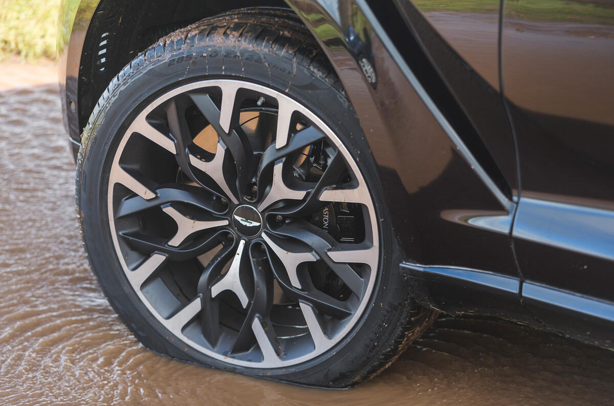 Aston Martin DBX 2020 road test review - alloy wheels
