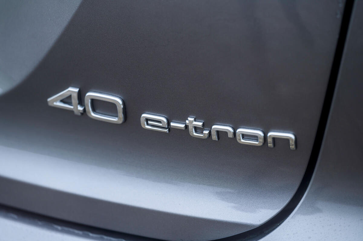 9 Audi Q4 E tron 2021 RT hero rear badge