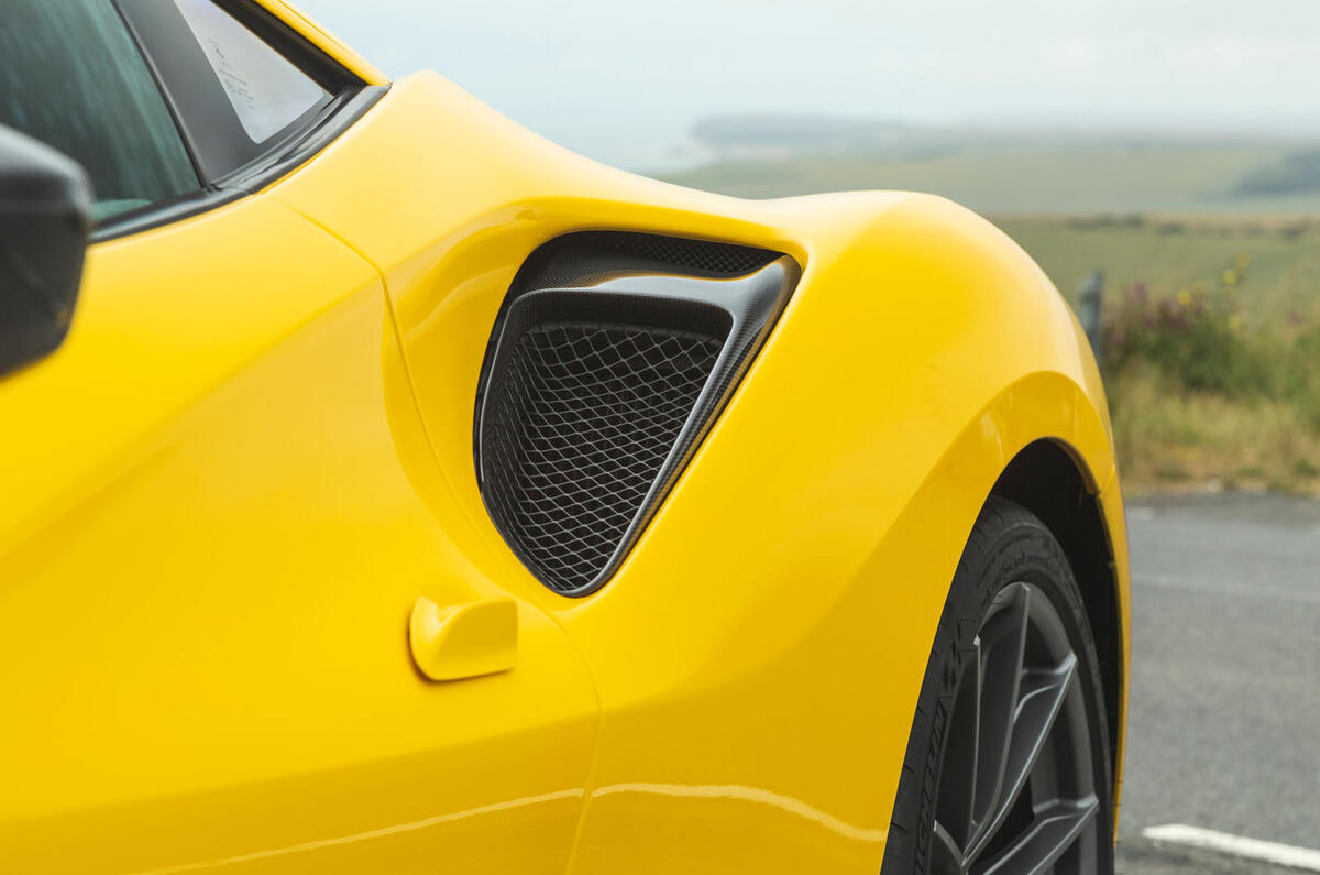 Ferrari 488 Pista 2019 road test review - rear wheel aero