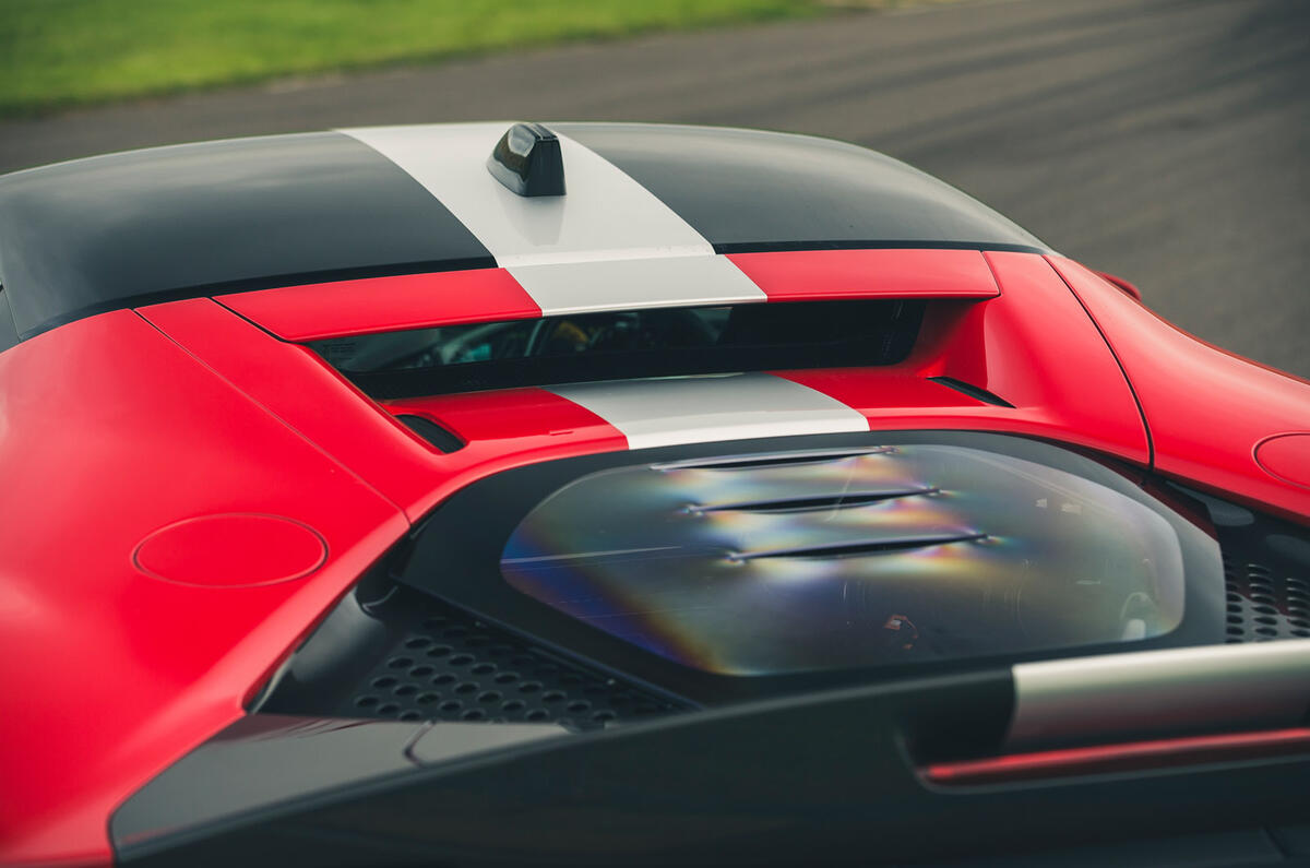 9 Ferrari SF90 Stradale 2021 road test review rear window