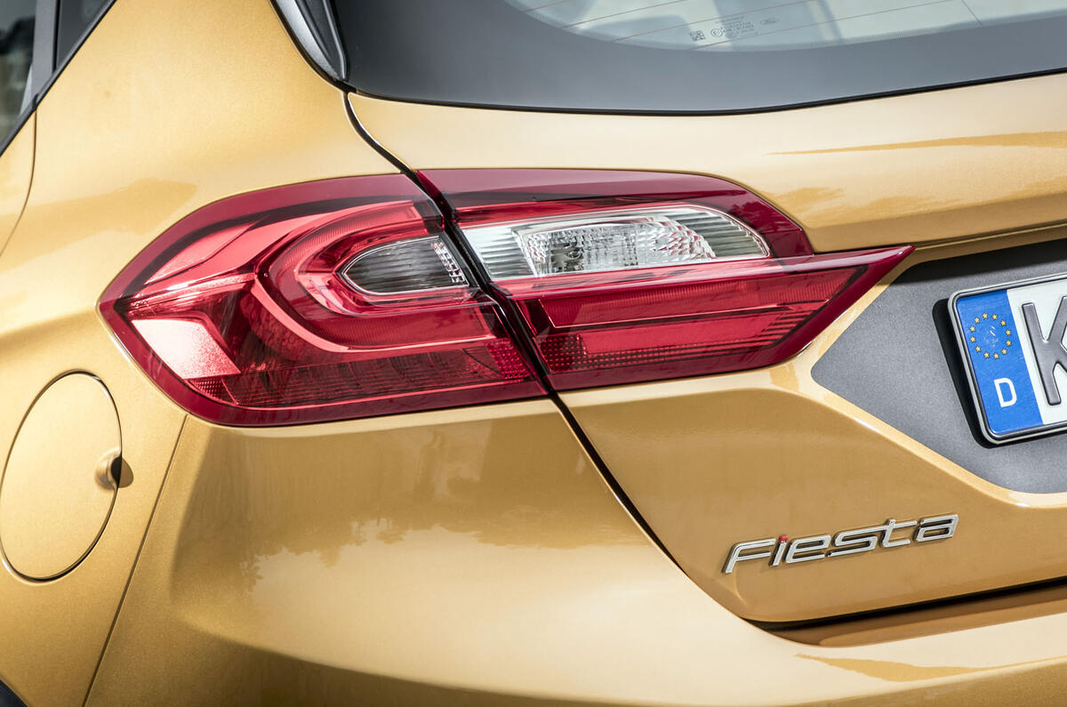 Ford Fiesta Active 2018 road test review rear lights