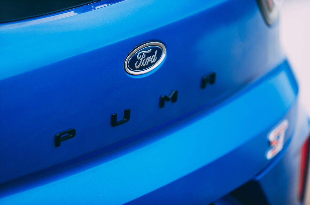 9 Ford Puma ST 2021 road test review rear badge