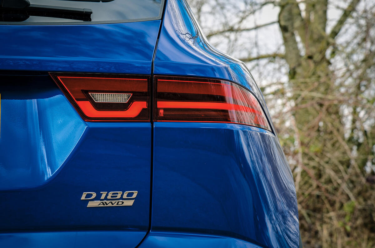 Jaguar E-Pace review rear lights