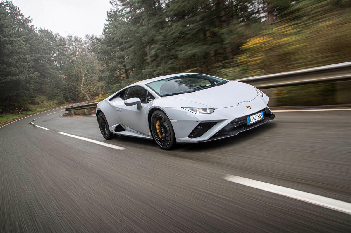 Lamborghini Huracan EVO RWD 2020 road test review - on the road front Lamborghini Huracan EVO RWD 2020 road test review - on the road front