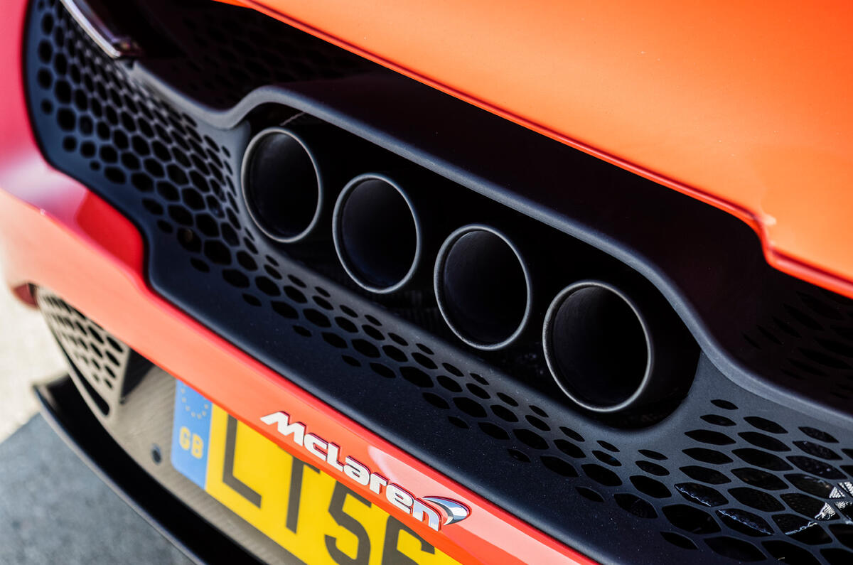 McLaren 765LT 2020 road test review - exhausts