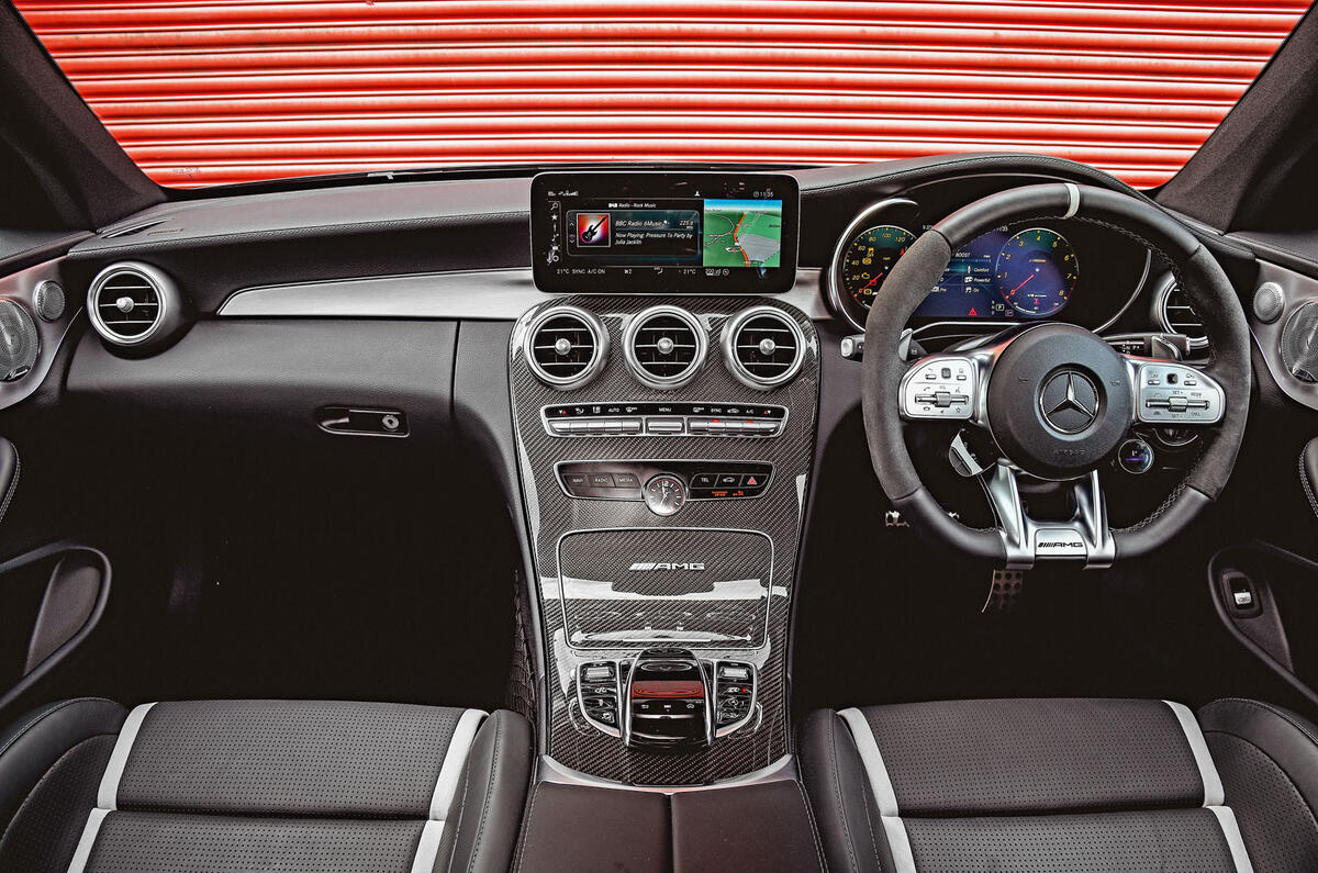 Mercedes-AMG C63 Coupé 2019 road test review - dashboard