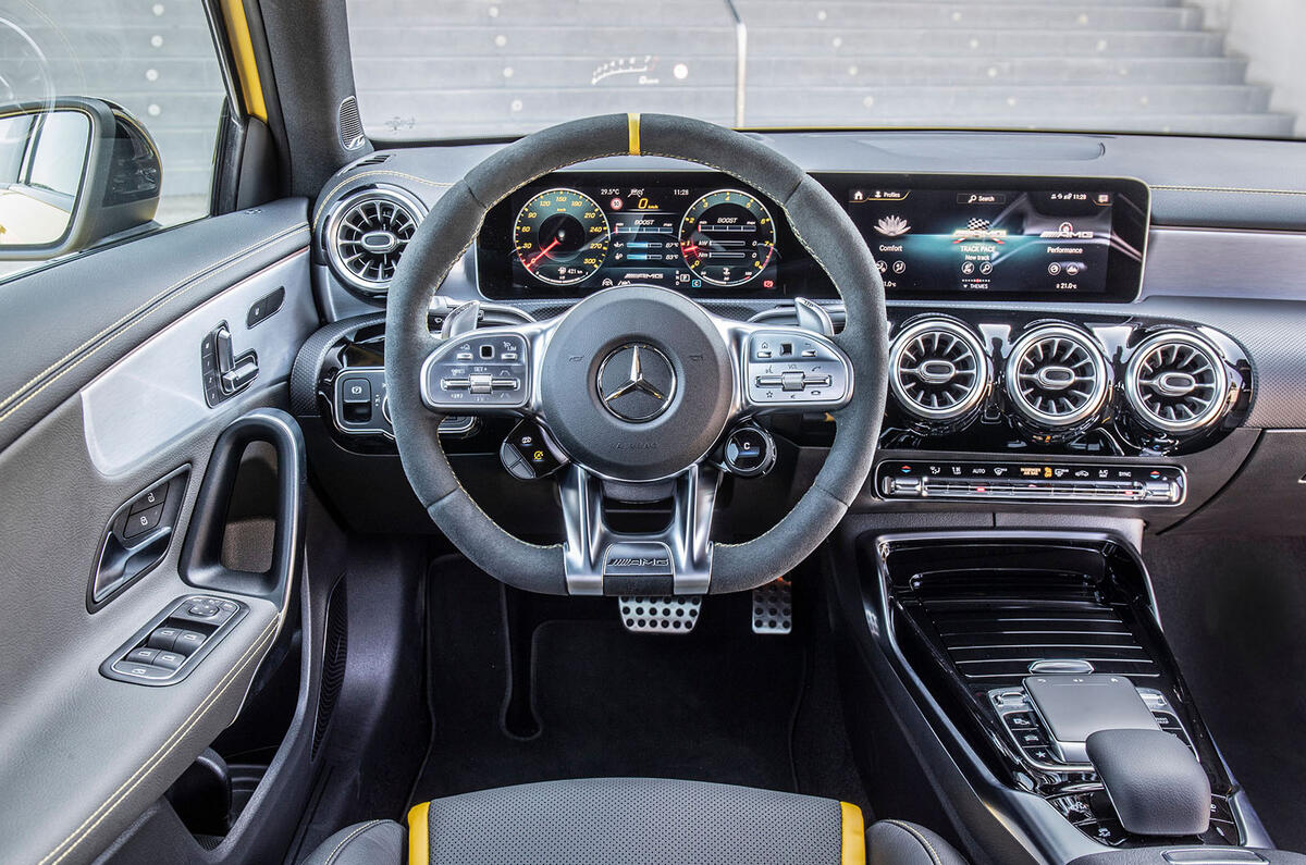 Mercedes-AMG CLA 45 S 2019 road test review - dashboard
