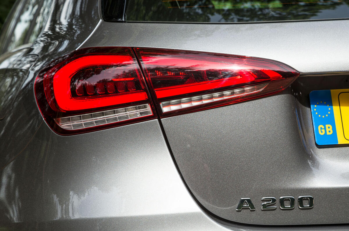 Mercedes-Benz A-Class 2018 road test review rear lights
