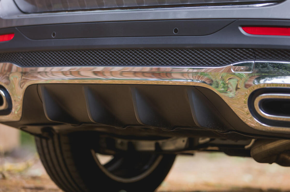 Mercedes-Benz GLB 2020 road test review - rear diffuser