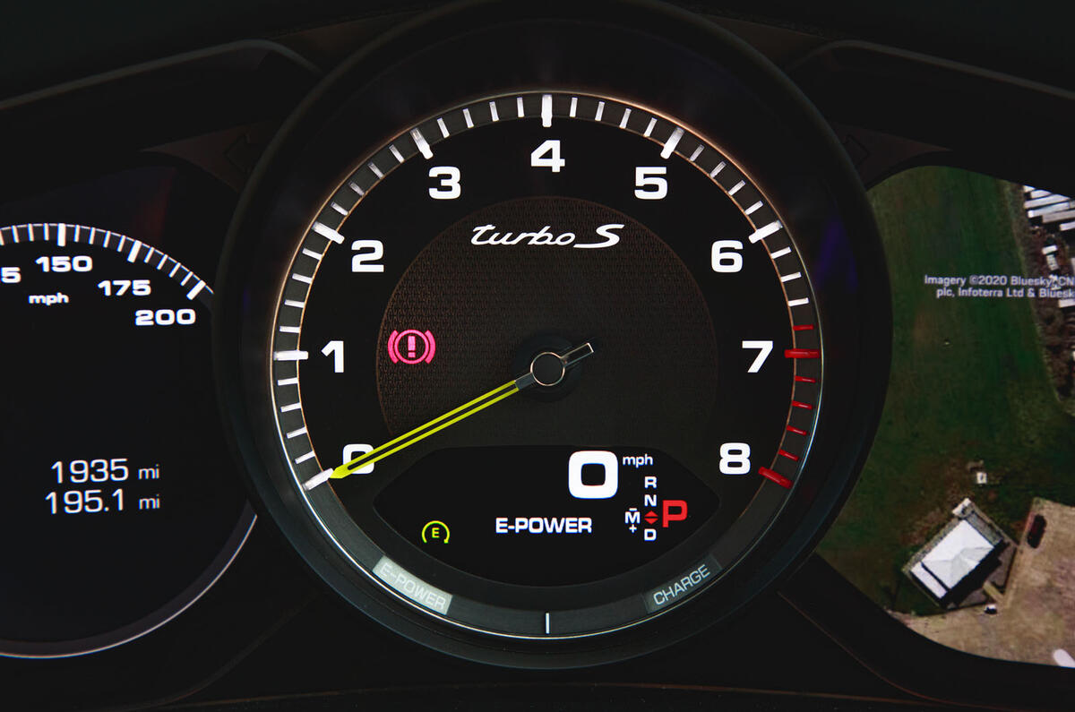 Porsche Cayenne Turbo S E-Hybrid road test review - instruments Porsche Cayenne Turbo S E-Hybrid road test review - instruments