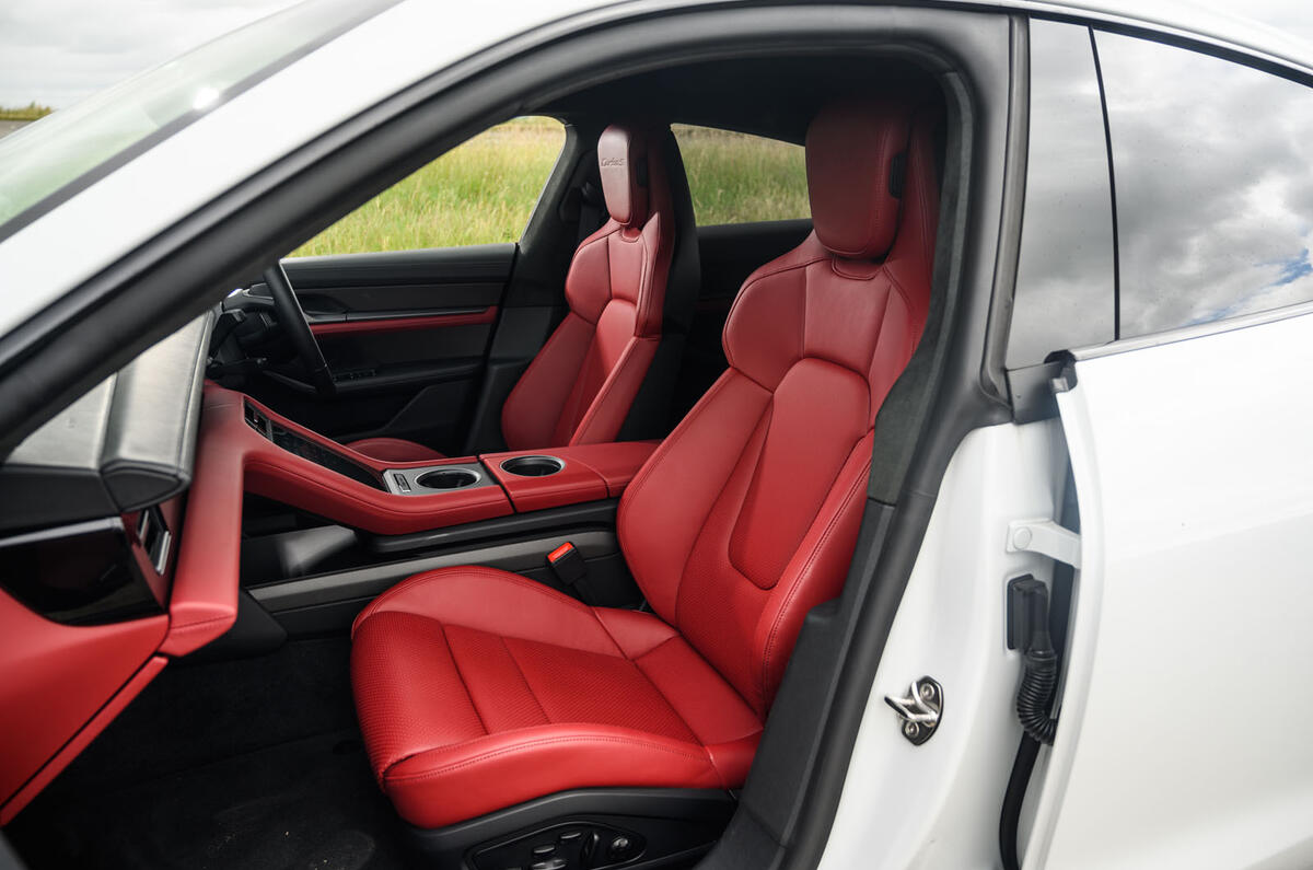 Porsche Taycan 2020 road test review - cabin