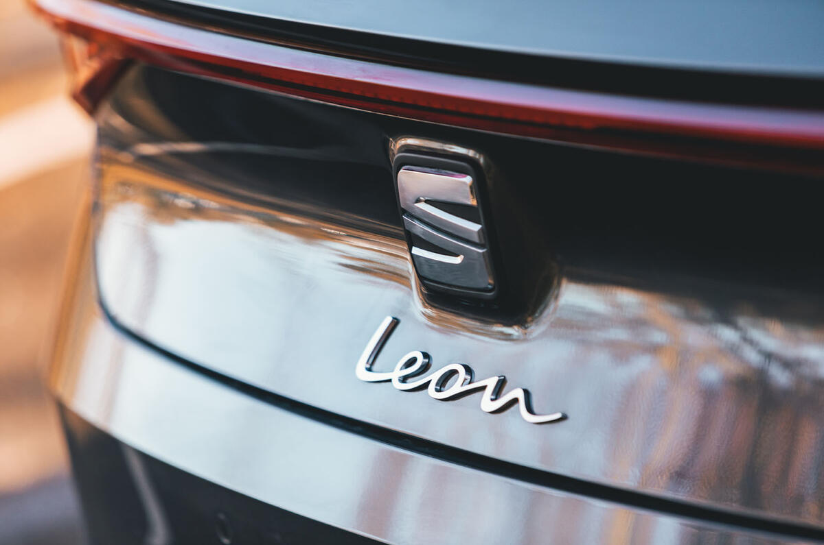 Seat Leon eHybrid 2020 road test review - boot badge