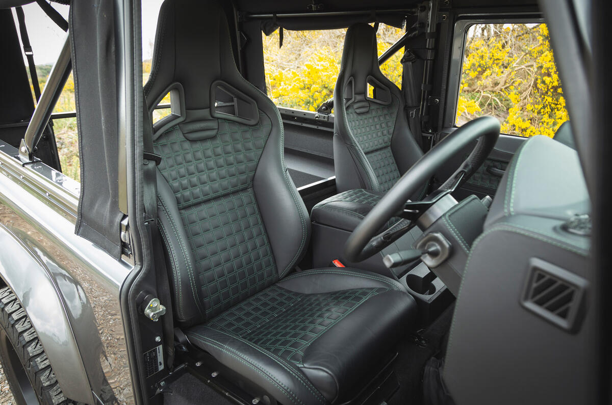 9 Twisted Defender EV 2022 UK first drive review seats