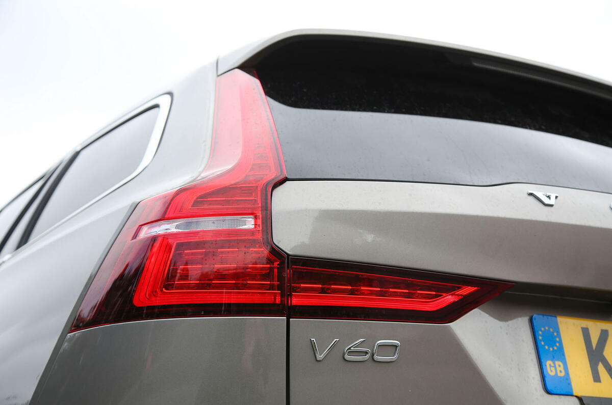 Volvo V60 2018 road test review rear lights