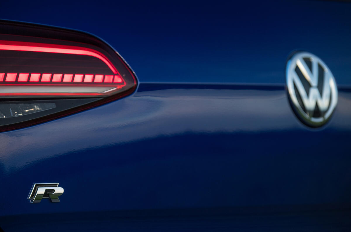 Volkswagen Golf R 2019 road test review - rear badge