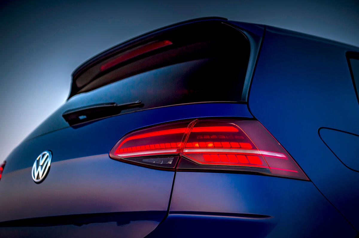 Volkswagen Golf R 2019 road test review - rear lights