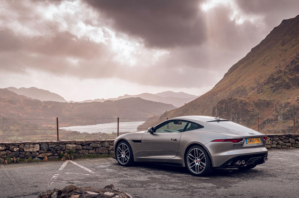 Jaguar F-Type 2020 road test review - static rear Jaguar F-Type 2020 road test review - static rear