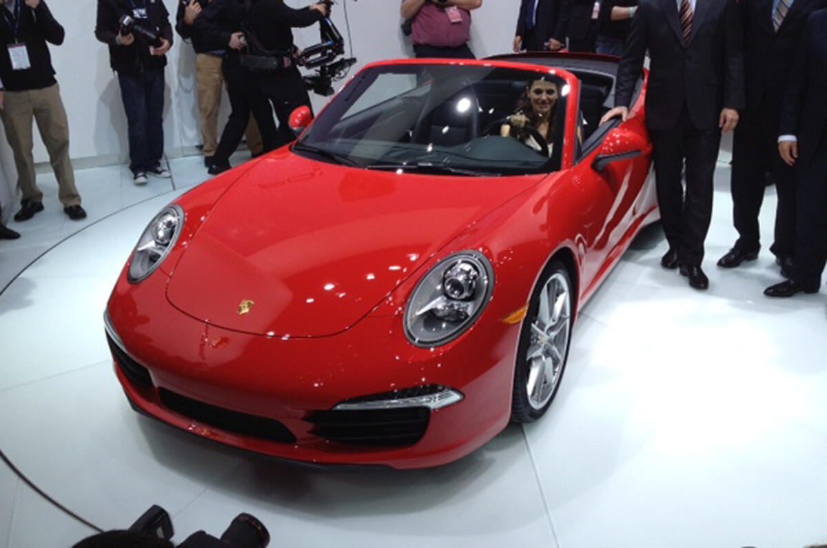 Detroit show: Porsche 911 cabrio