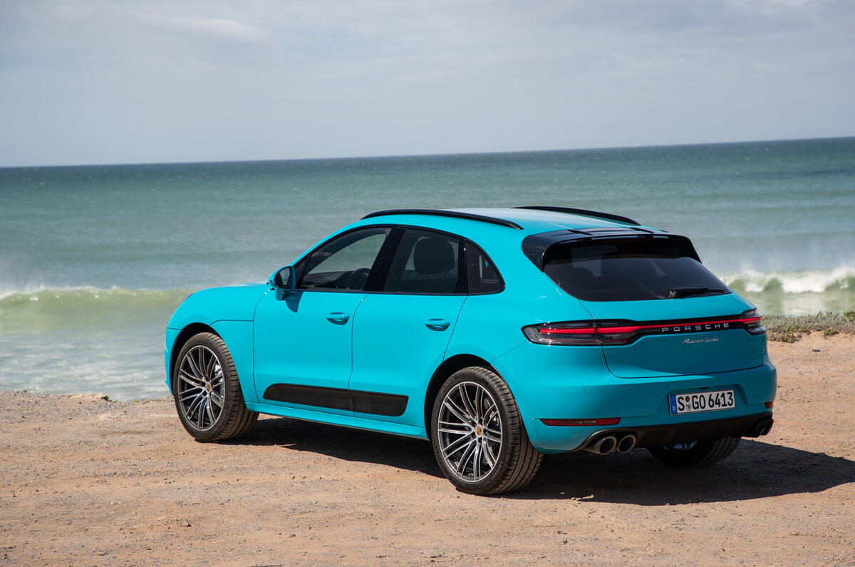 Porsche Macan Turbo 2019 road test review - static rear