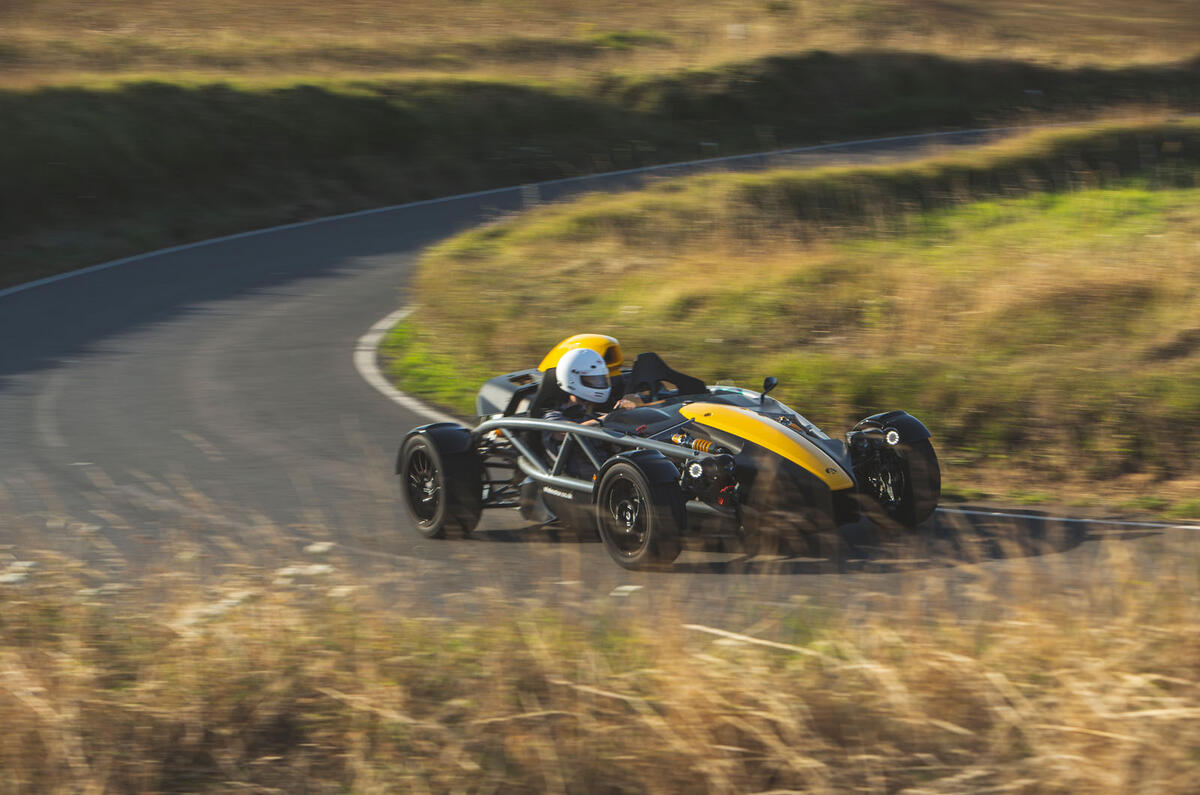 Ariel Atom 4 2019 road test review - cornering front