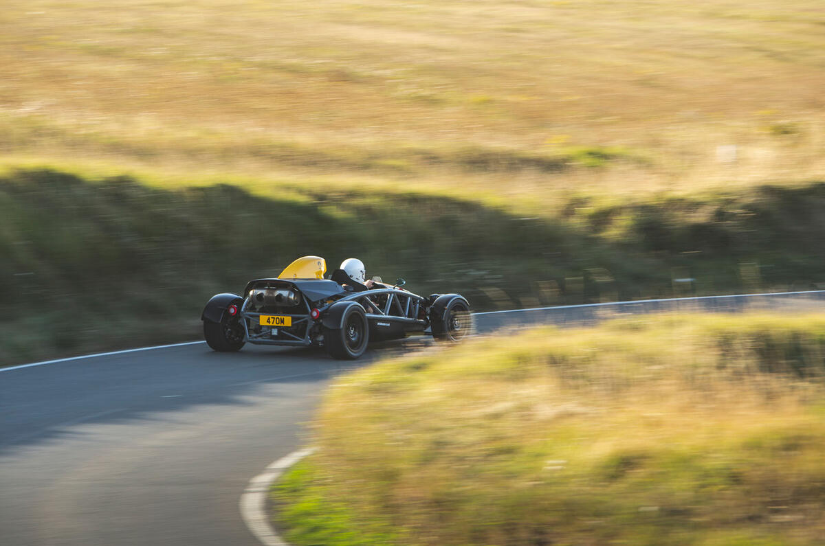 Ariel Atom 4 2019 road test review - cornering rear