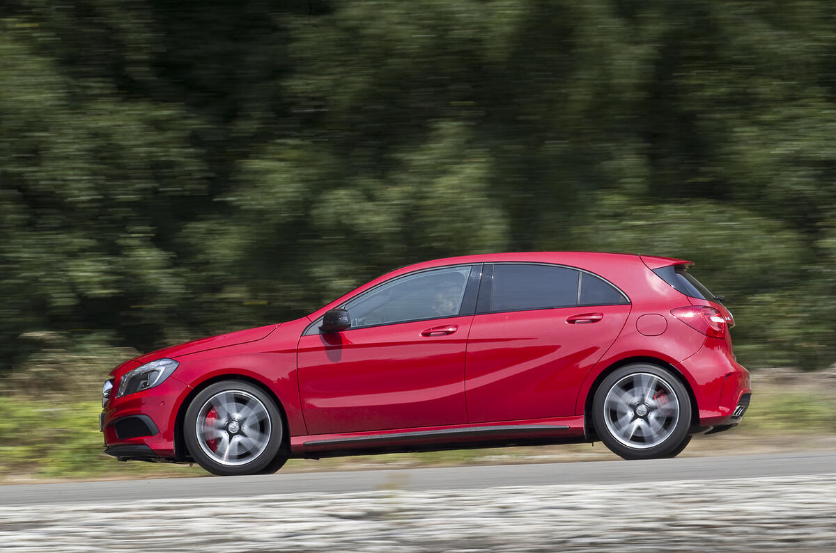 Mercedes-AMG A 45 side profile