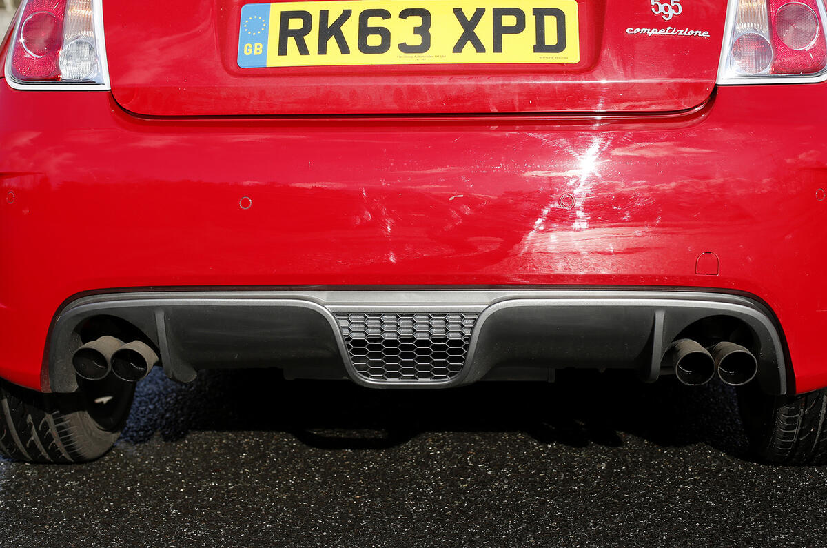 Fiat Abarth 595 quad exhausts