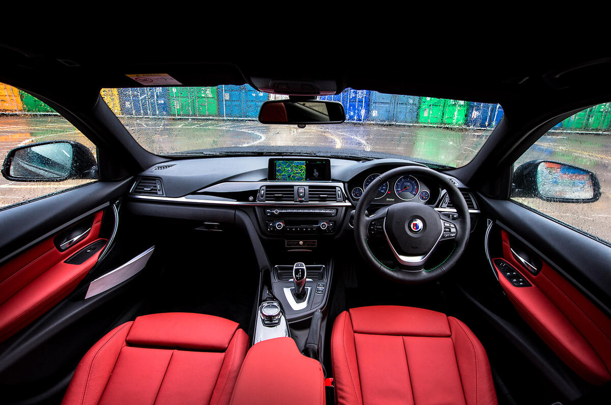 Driver's view of the Alpina D3