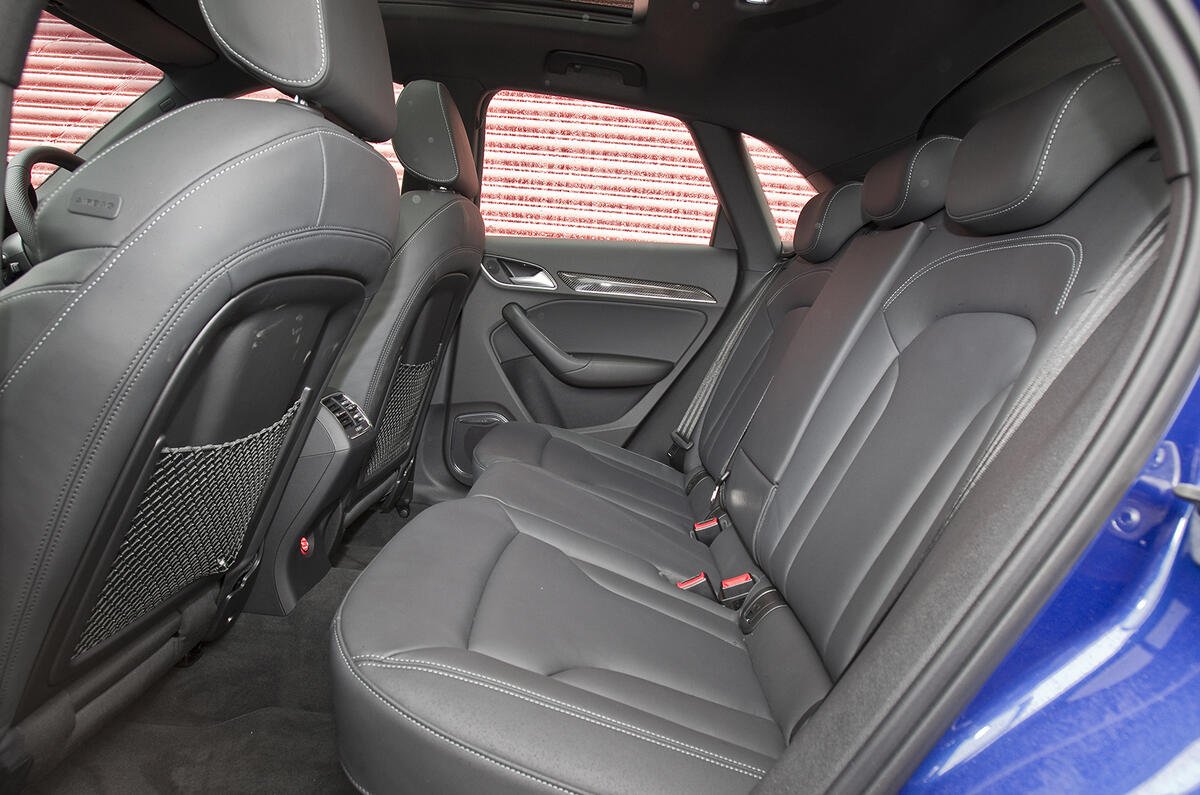 Audi RS Q3's rear seats