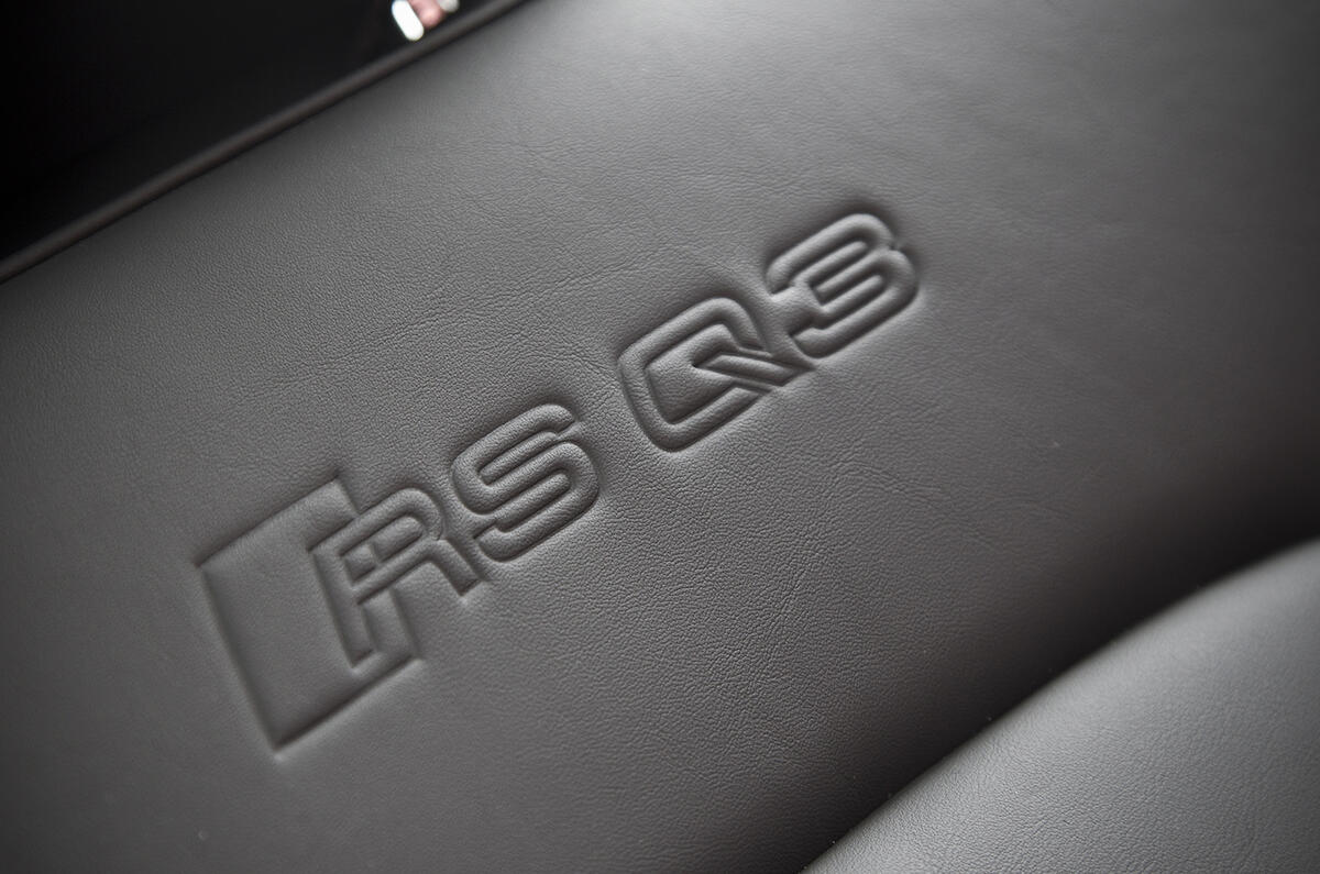 Audi RS Q3 seat badges