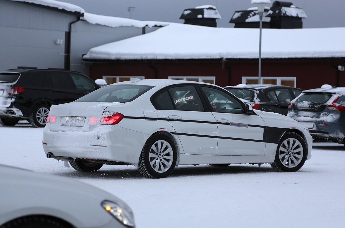 New BMW 3-series plug-in Hybrid spotted