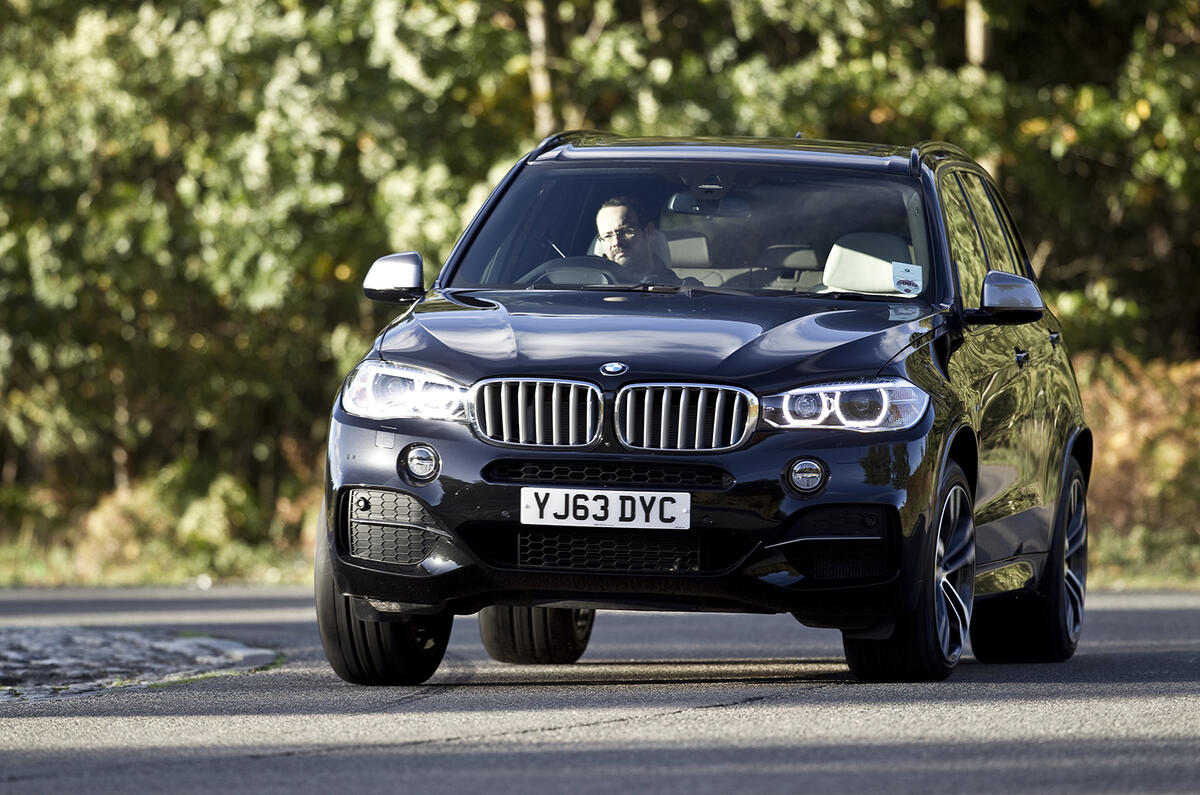 BMW X5 cornering