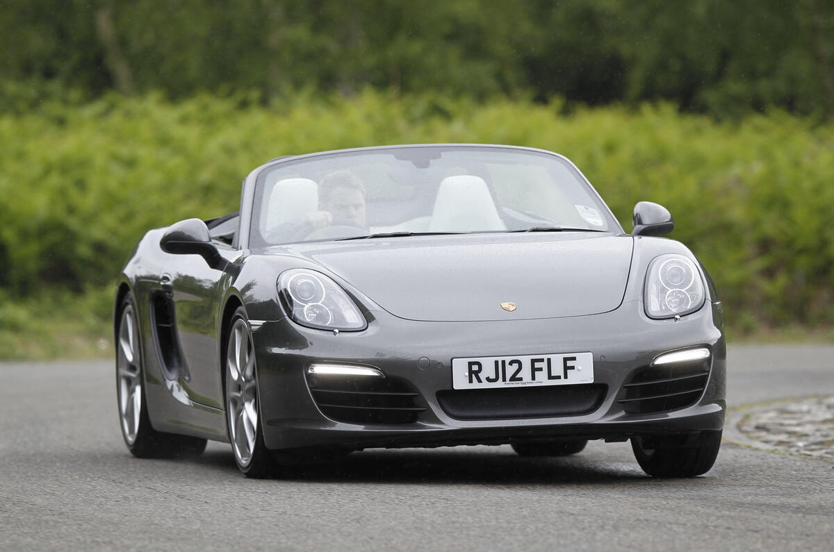 Porsche Boxster cornering