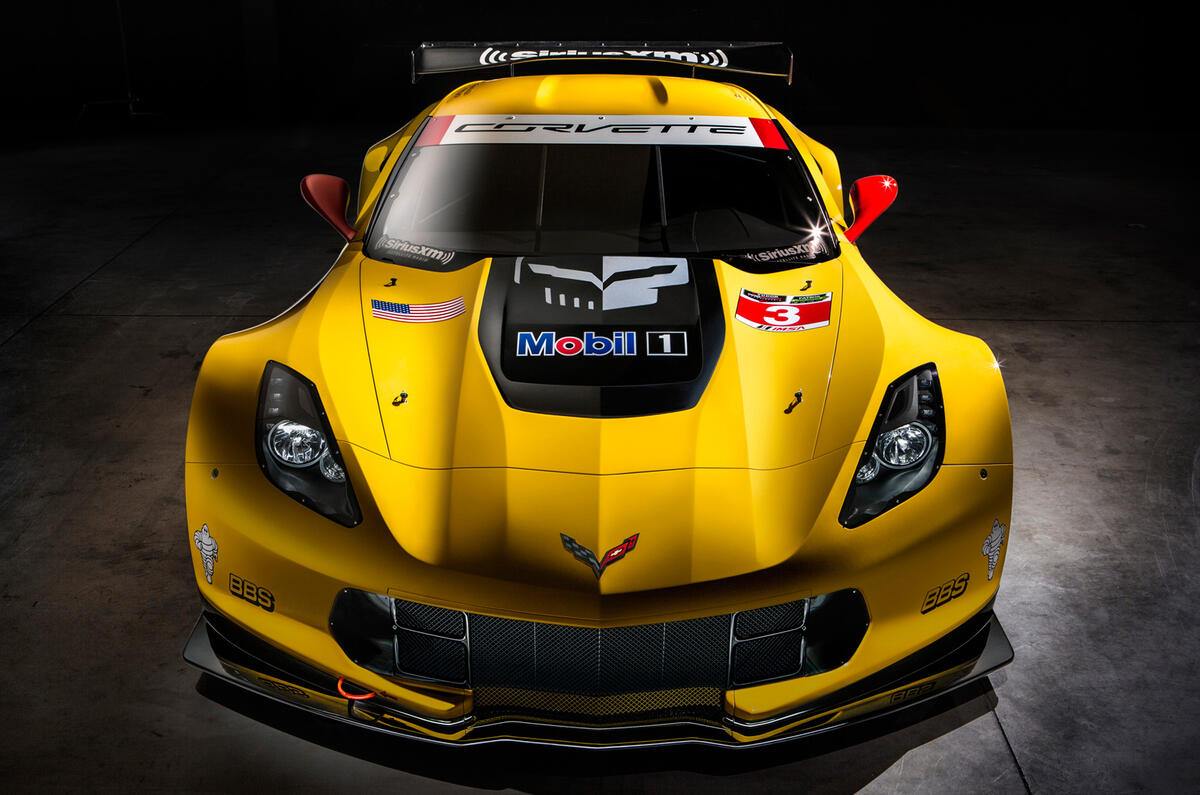 no title Corvette C7.R revealed at Detroit motor show