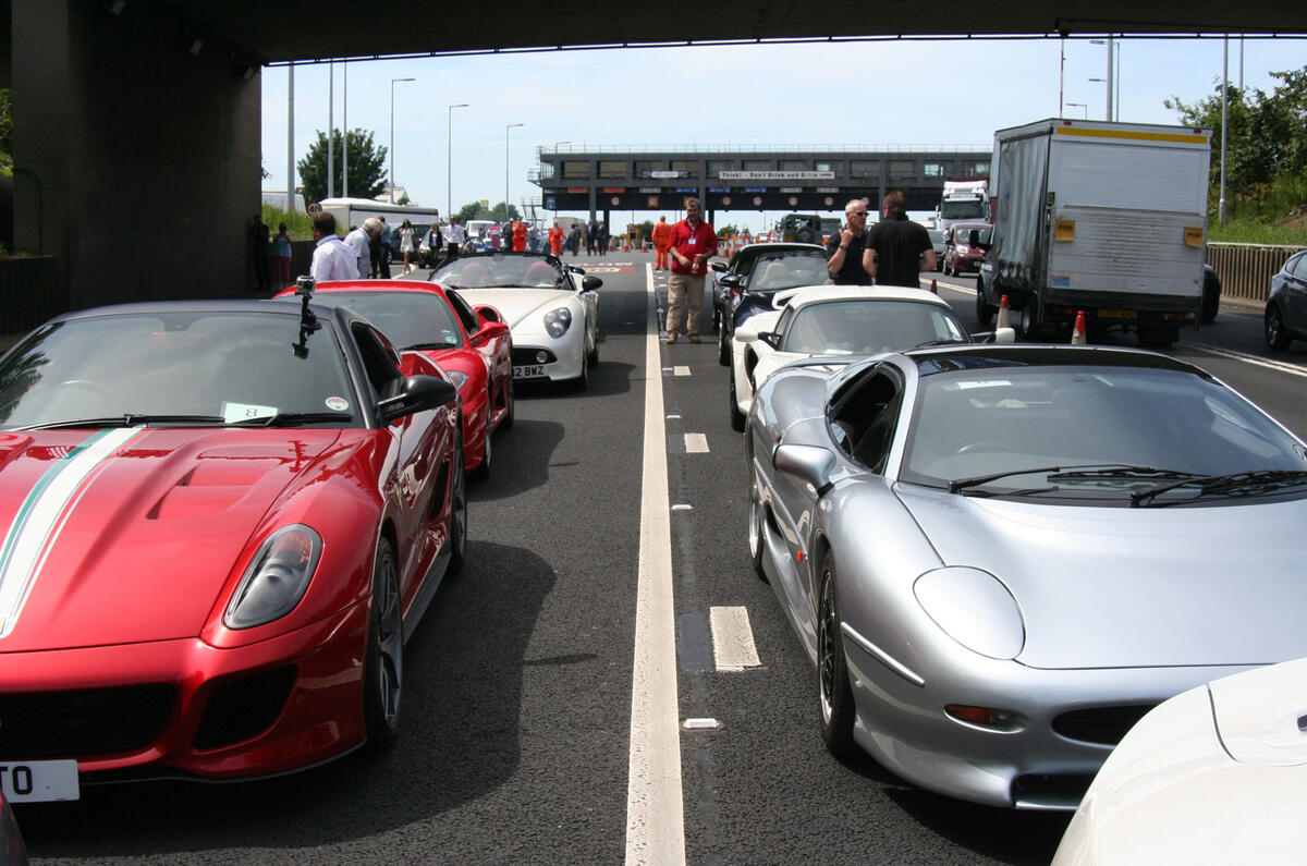 Who makes the best supercars? Only a noisy tunnel blast can decide