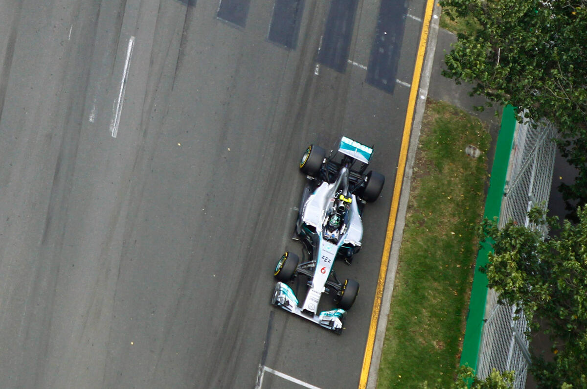 no title Rosberg leads F1 season opener in Australia