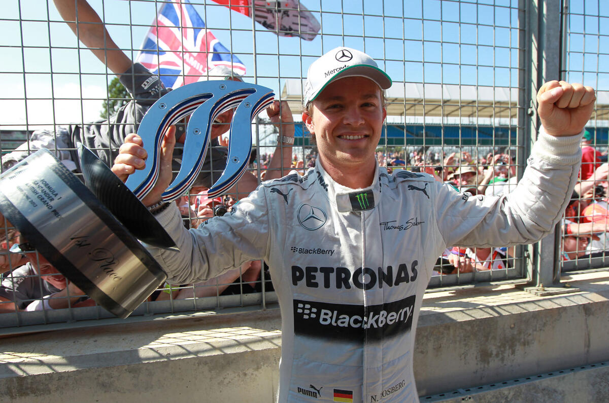 Nico Rosberg wins British Grand Prix amid tyre chaos