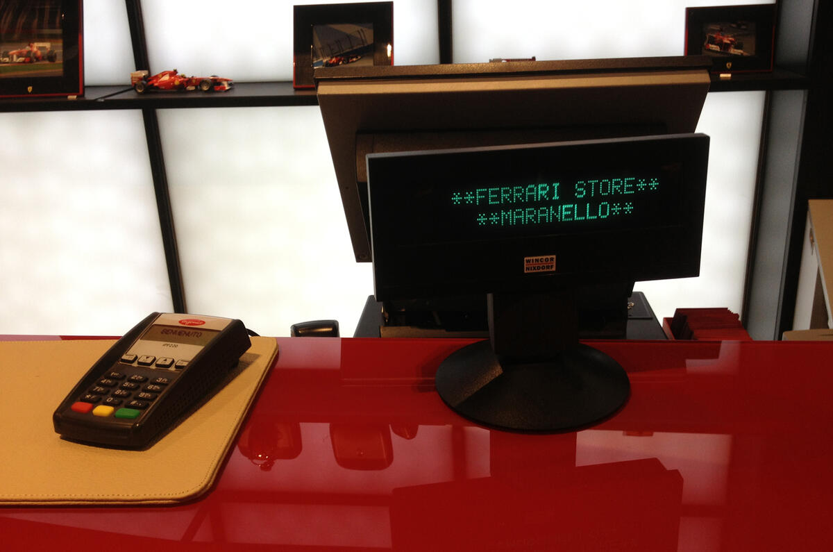 Ferrari, €15 deodorant, €19 mugs and €52 ashtrays....