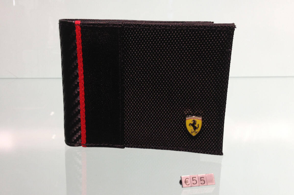 Ferrari, €15 deodorant, €19 mugs and €52 ashtrays....