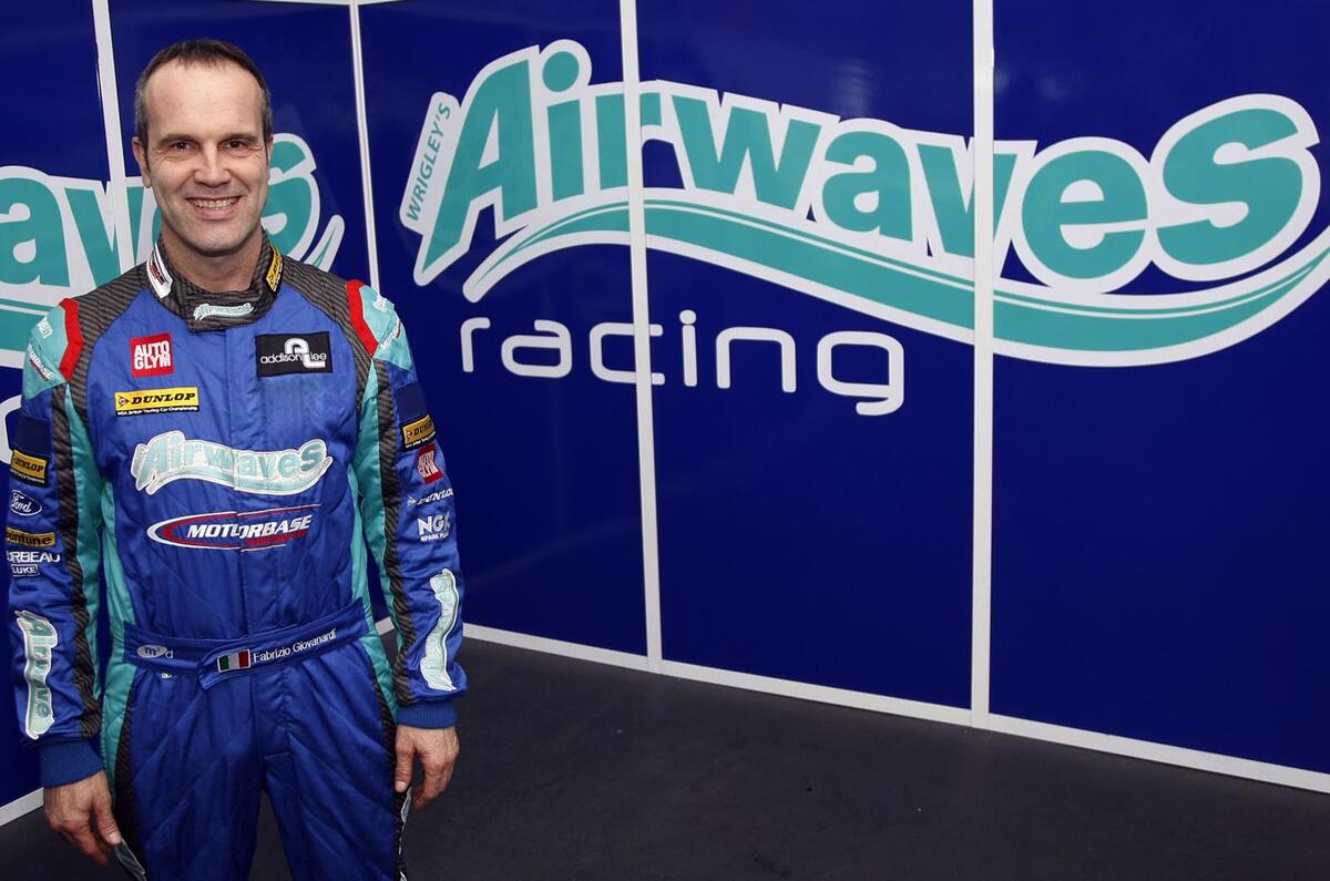 no title Fabrizio Giovanardi returns to BTCC with Airwaves Racing
