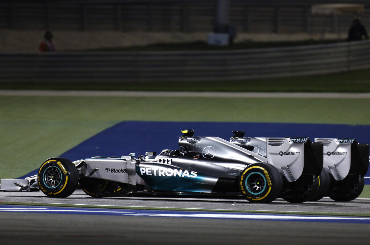 no title Hamilton fends off Rosberg for Bahrain GP victory