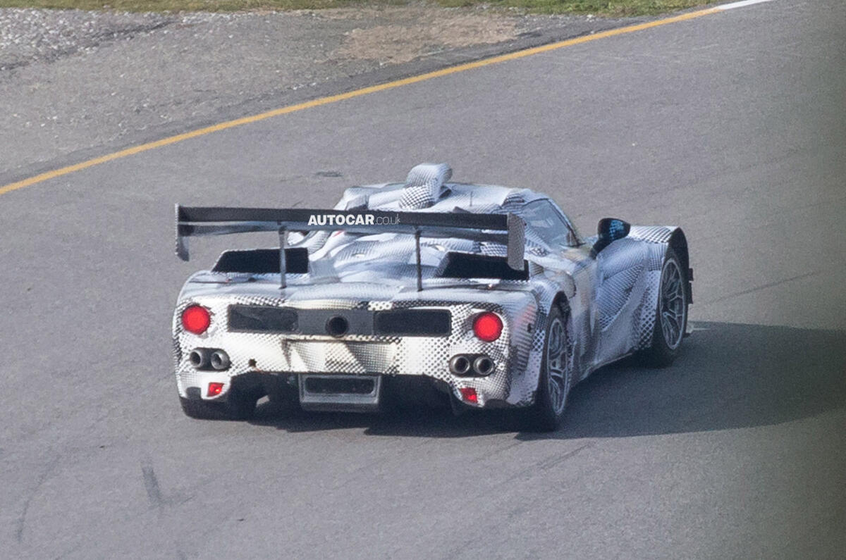 LaFerrari based race car spied
