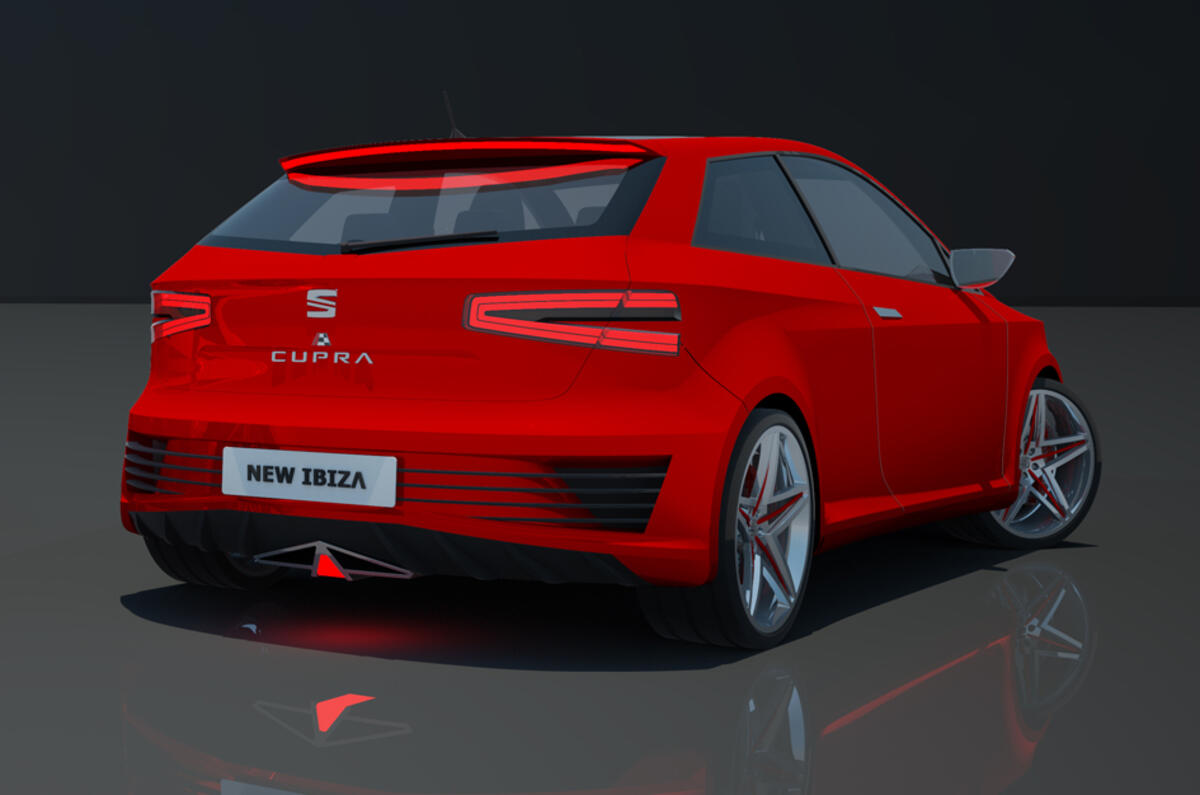 New Seat Ibiza Cupra previewed in computer renderings