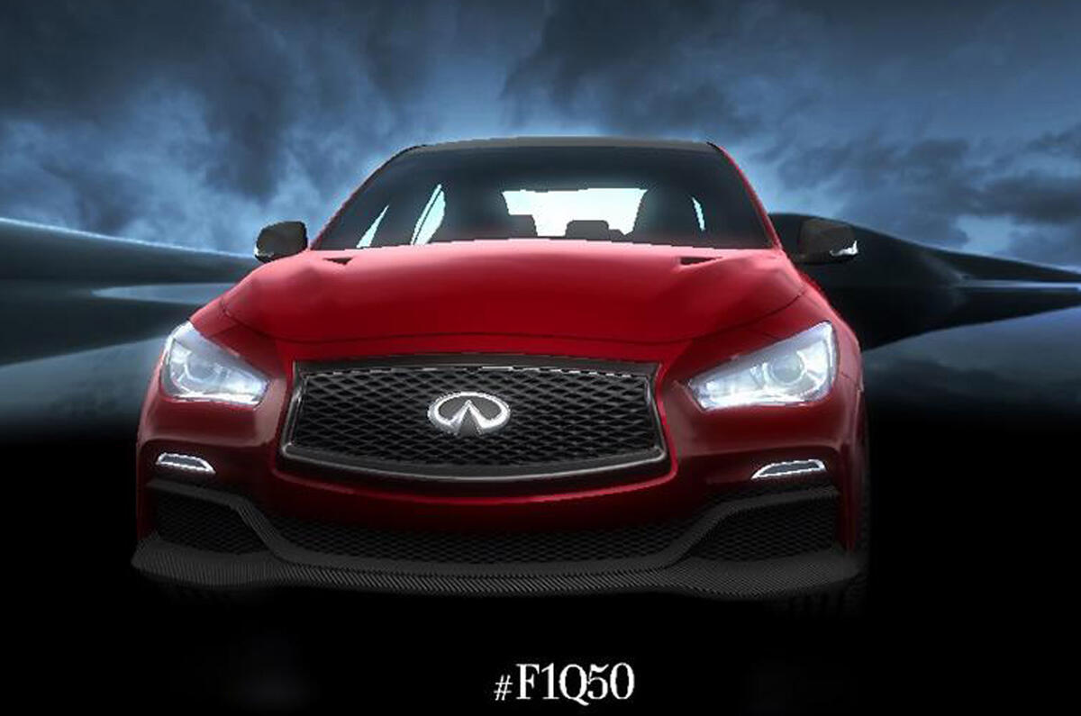 Infiniti Q50 Eau Rouge concept revealed in official pictures