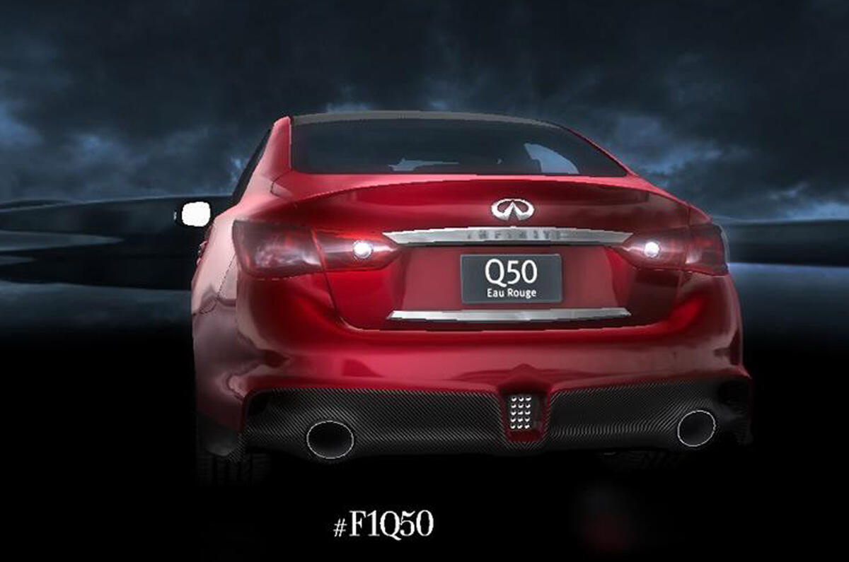 Infiniti Q50 Eau Rouge concept revealed in official pictures