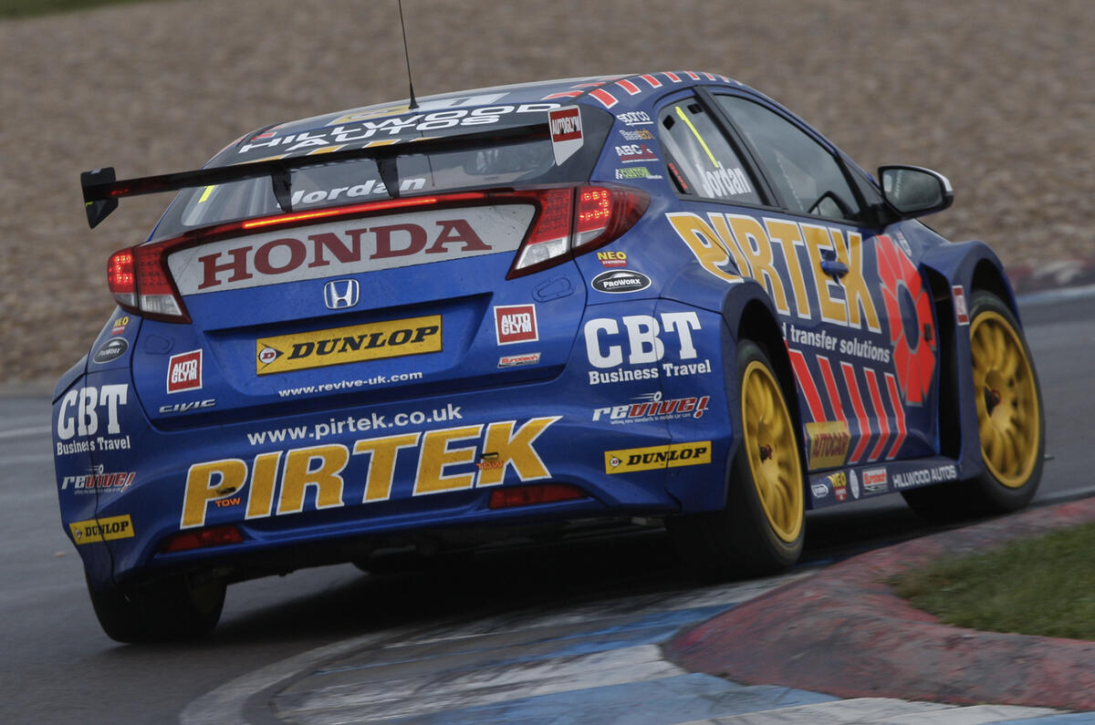 no title Andrew Jordan victorious in the opening round of BTCC 2014